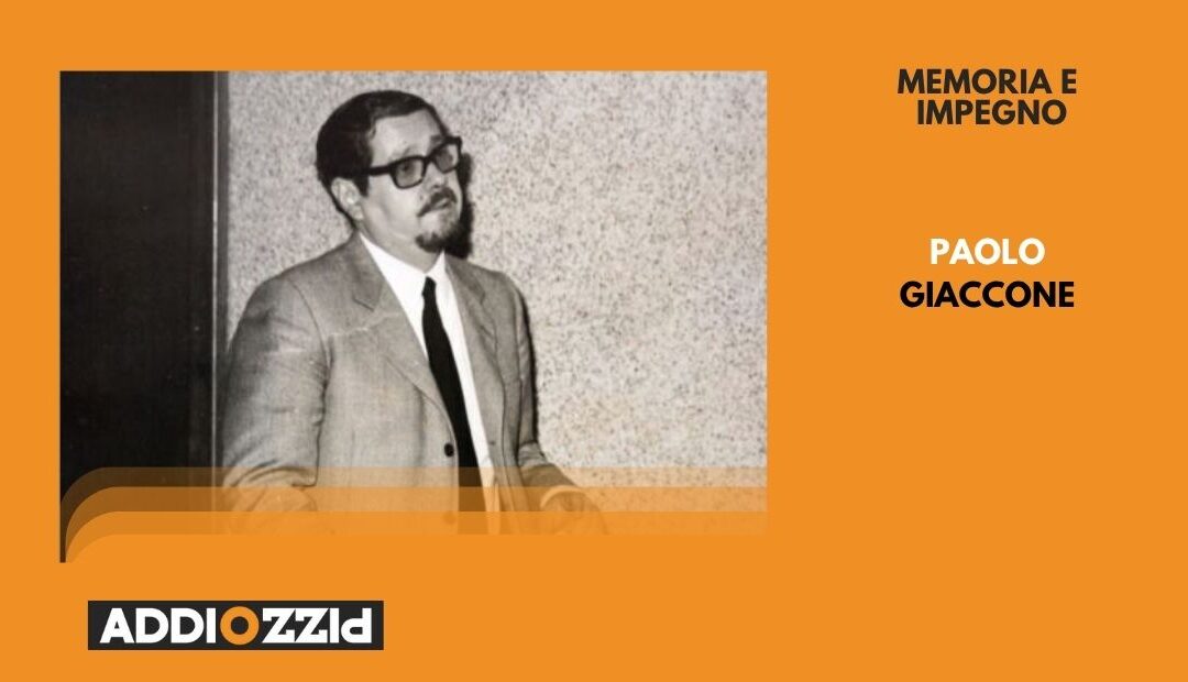 Memoria e Impegno, ricordando Paolo Giaccone esempio di coraggio e coerenza