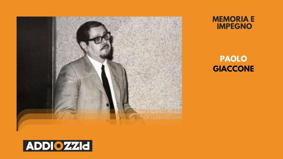 PAOLO GIACCONE COVER MEMORIA E IMPEGNO