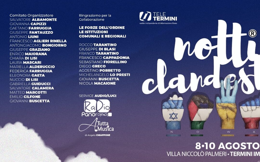 Torna “Notti Clandestine” a Termini Imerese: tre sere tra parole, musica e memoria